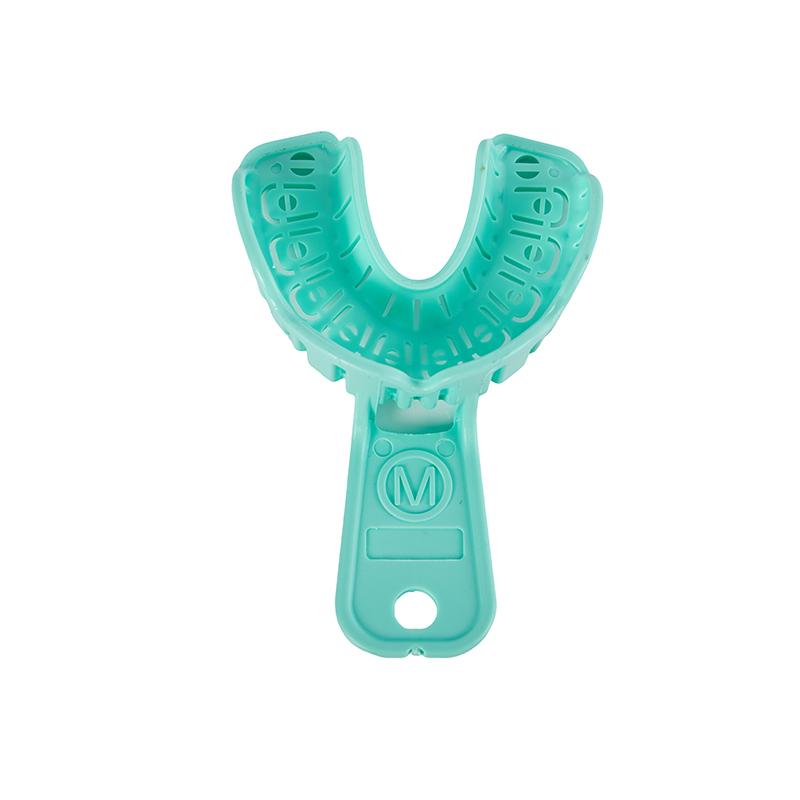 6 Bucăți Tavă pentru Implante Dentare Verde Tavă Mucegai Parțială Detașabilă pentru Întregul Gura Ușor de Pliat Baffle Plastic S/M/L