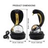 Cabinet Display Snake Figure Lamp with Globe Light Center, USB Cable, and Button Control for Desk or Shelf Use