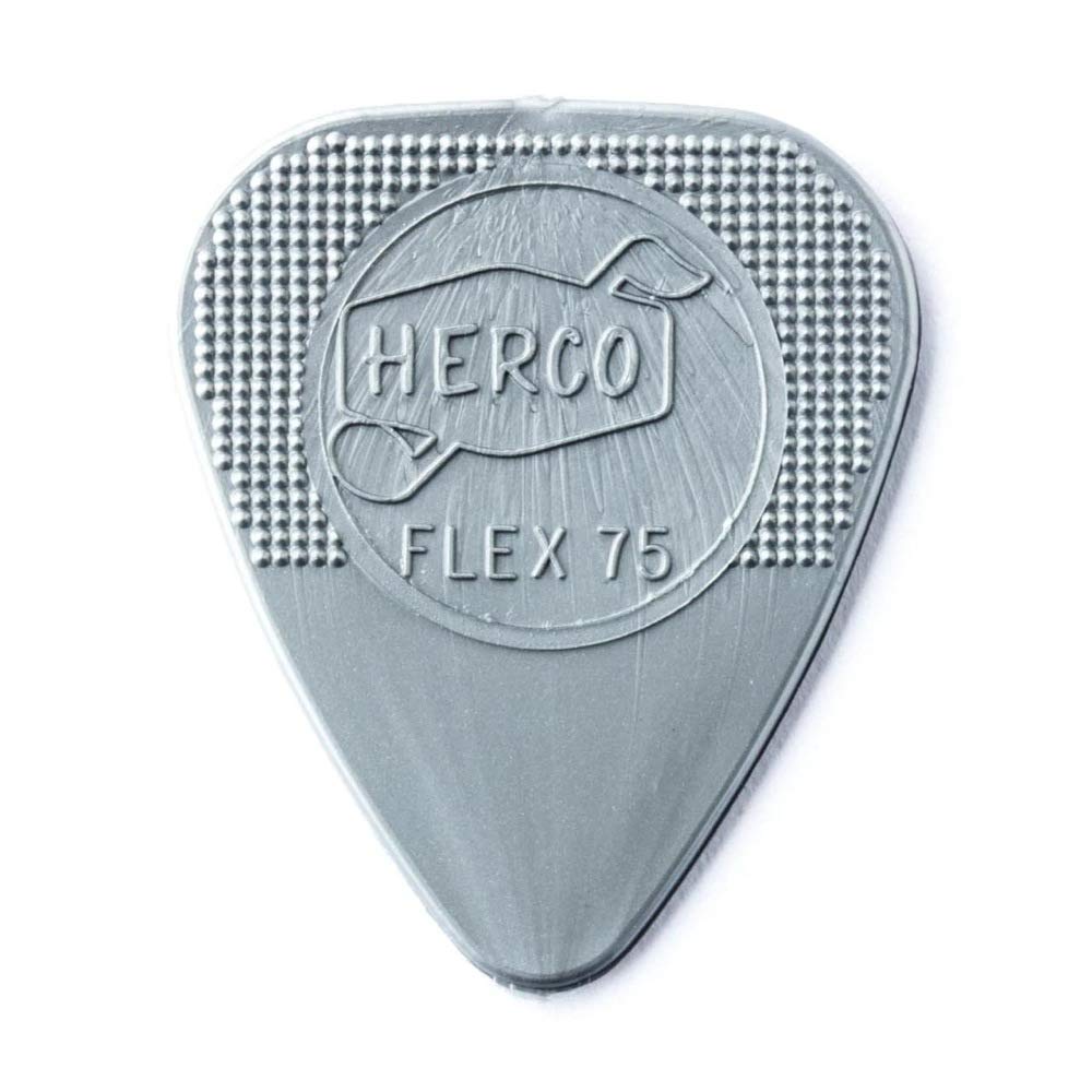 

JIM DUNLOP HERCO HE211 Flex 75 Heavy x 12 медиаторов серебряный
