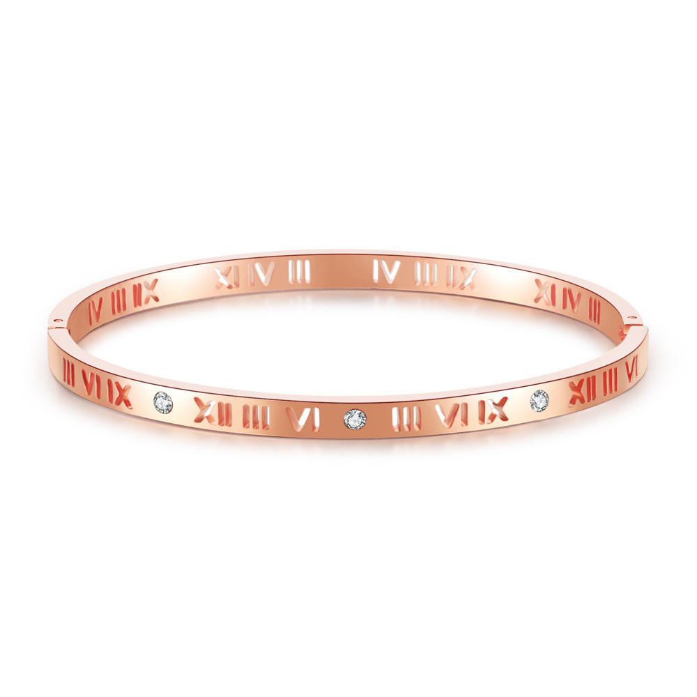 JYL TS Bracelet  Roman Numeral Hollow Design Enhances Wisdom & Harmony ZJ6070 солнечный луч