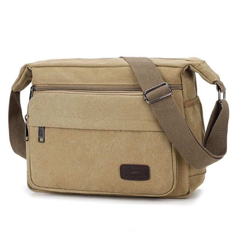 Men Canvas Crossbody Messenger Bag Shoulder Retro Travel Satchel Handbag Gifts