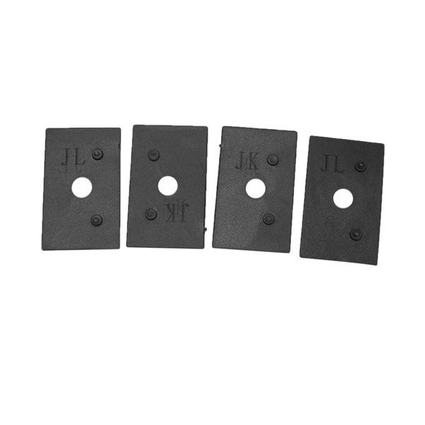 Black Aluminum Hood Lock Set for Jeep Wrangler - Locking, Modified Accessories