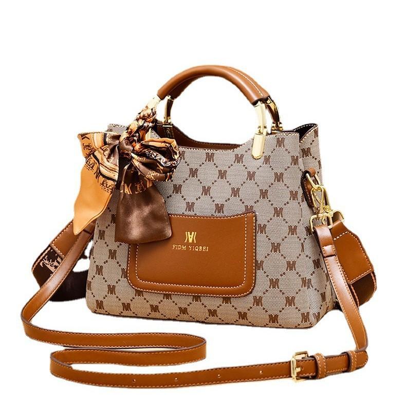 Bag women's bag 2025 new pu versatile large-capacity handbag women's shoulder messenger bag bucket bag women