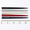 Sunlife Chopsticks for Guests, Border Design, Natural Wood, Made in Japan, Dishwasher Safe, 22.5cm, Set of 5