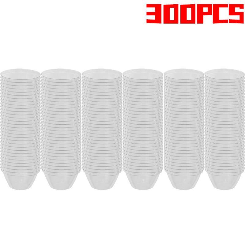50/300Pcs Transparent Plastic Plant Covers Seedling Trays Hydroponic Containers Home Garden Planting Supplies Nursing Lids