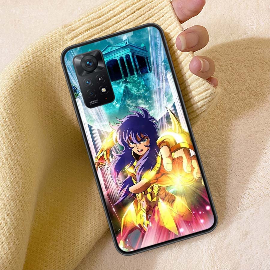 Saint Seiya Knights Of The Zodiac Phone Case For Redmi Note 13 14 15 Pro Plus 12 13C 12C 15C 9 10 10C 9T 9C 9A TPU Soft Cover Cl