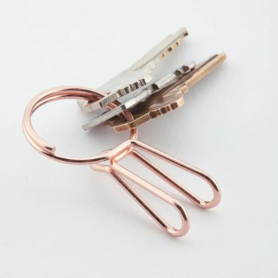 Yousheng 1/2/3/4/5Pcs Metal Key Ring Bookmark Thumb Page Holder Book Opener Keychain Bookmark Clip Lightweight Tool