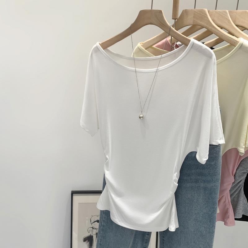 Korean Chic Pink Cropped T-Shirt - Summer 2026