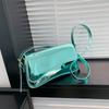 Hot Selling TPU Zipper Solid Color Versatile Crossbody Bag  Light Luxury Aesthetic Shoulder Bag Soft Simple Trendy Handbag