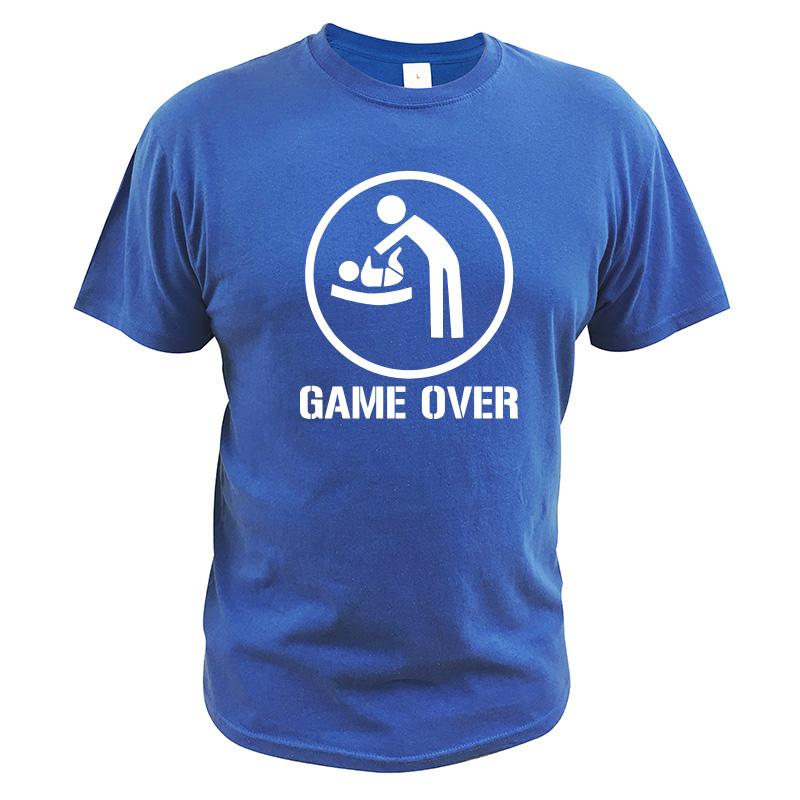 Eu Size 100 Cotton To Be Best Dad Game Over Father Day Gift Meaningful Design