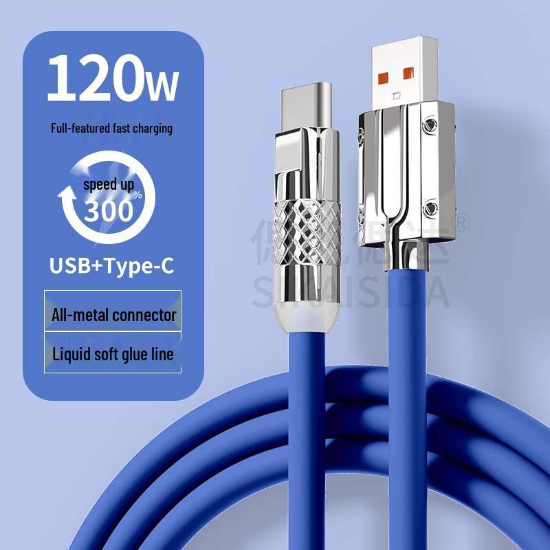 120 Super Fast Charging Data Cable for Huawei, Vivo, OPPO, Honor, Xiaomi