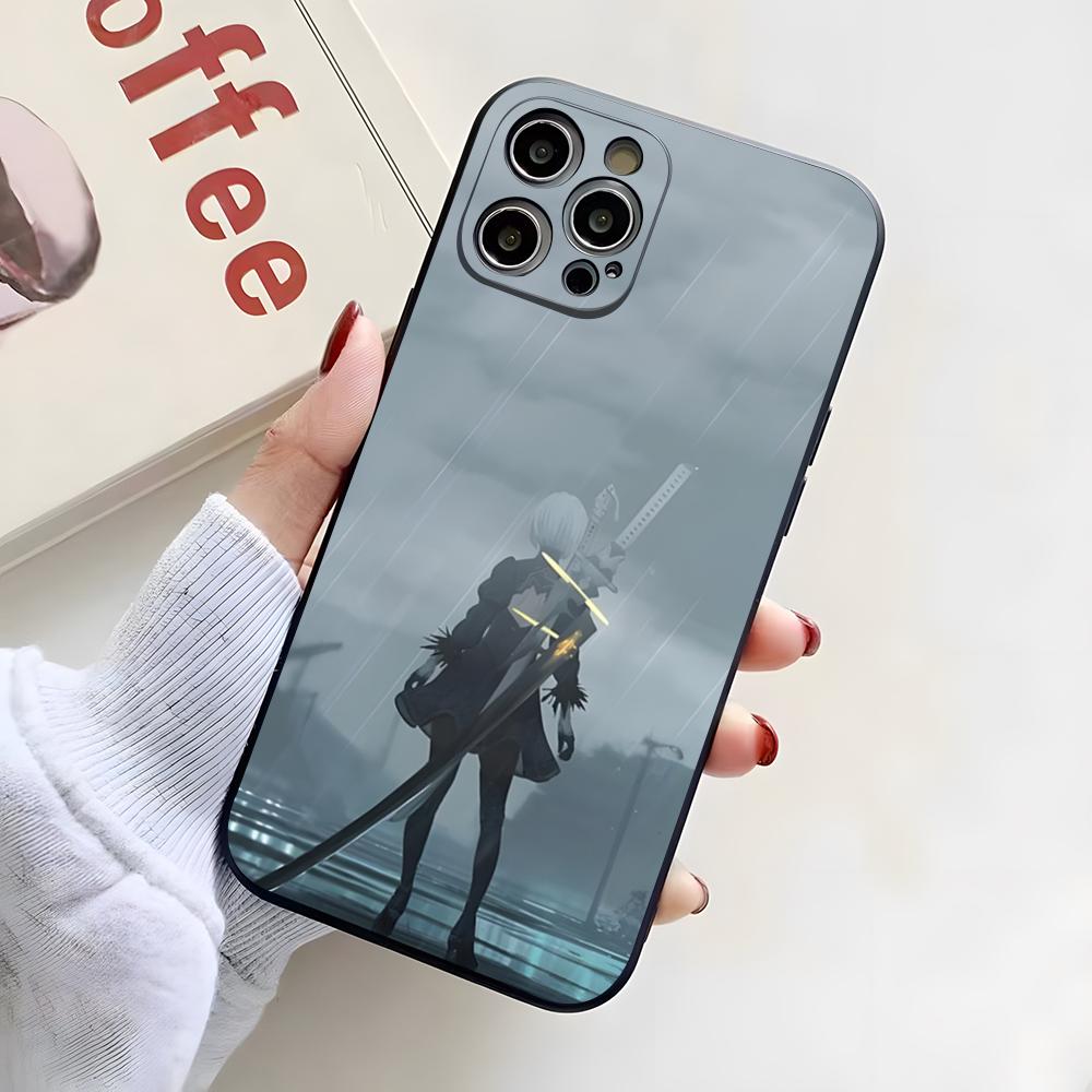N-NieR A-Automata Phone Case For IPhone 17 Pro Max 16 15 14 Pro Max 13 11 X Xs Xr 8 7Plus Silicone Cover