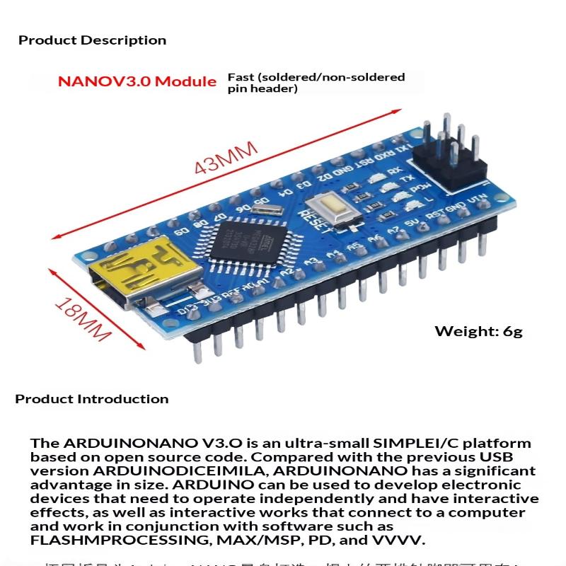 Mini / Typ-C / Micro-USB Nano 3.0 Mit dem Bootloader Kompatibler Nano-Controller Für Ch340 USB-Treiber 16MHz Atmega328P