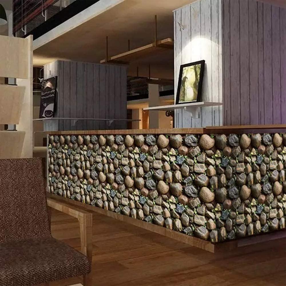 Self Adhesive Vinyl Rock Stone Wallpaper for Kitchen Backsplash Bathroom Walls Removable and Waterproof