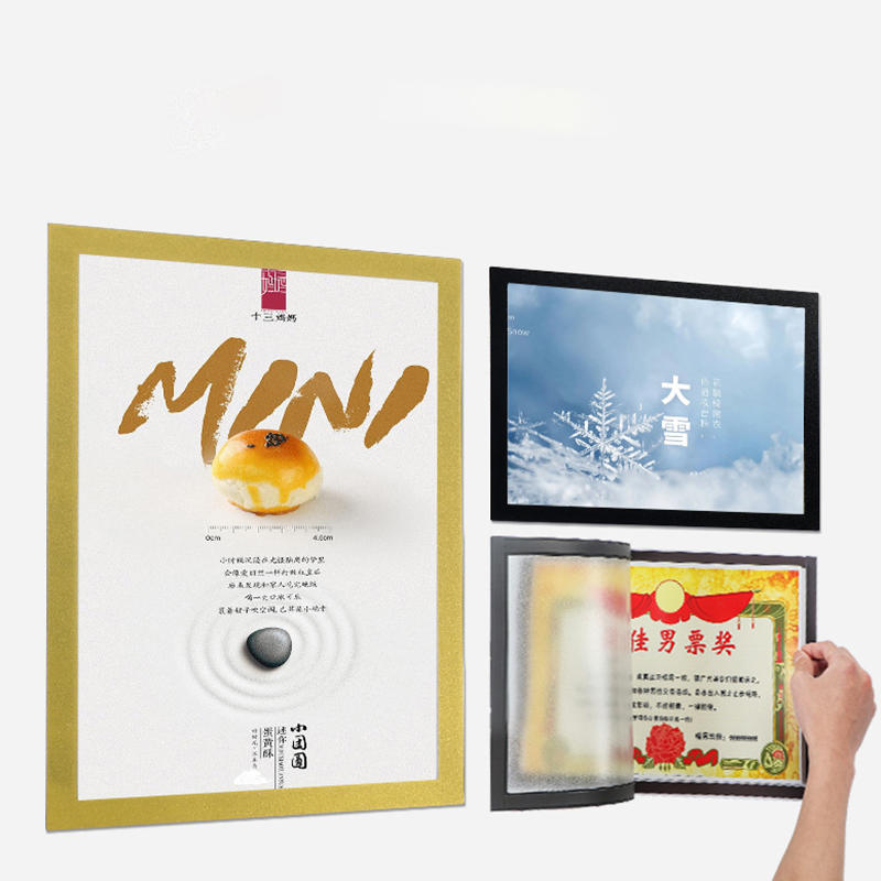 A4/A6 Magnetic Photo Frame Magnetic Display Board Self Adhesive Frames Canvas Painting Shop Window Advertising Painting Display