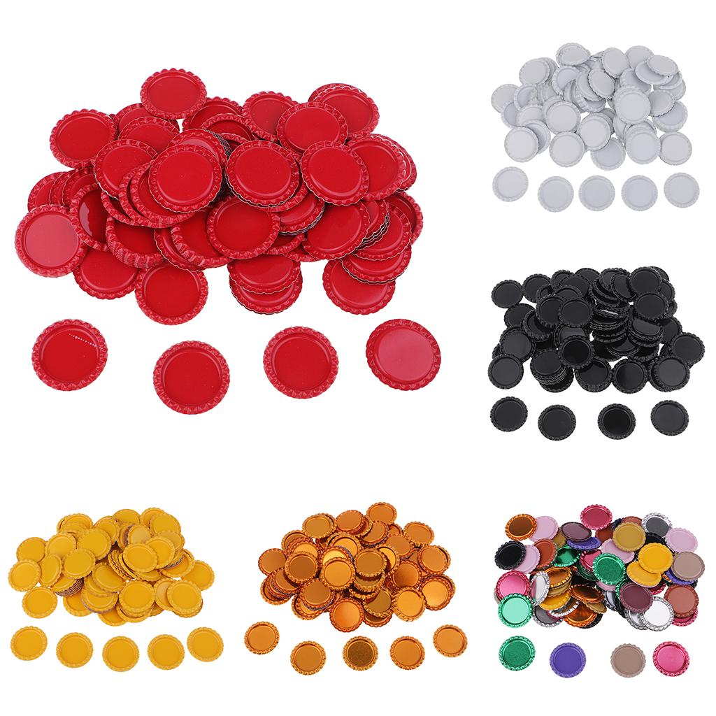 Metall Decorative Flaschenverschluss DIY Heimornament Flache Harze für Schleifen Bastelzubehör für Halskette Armband