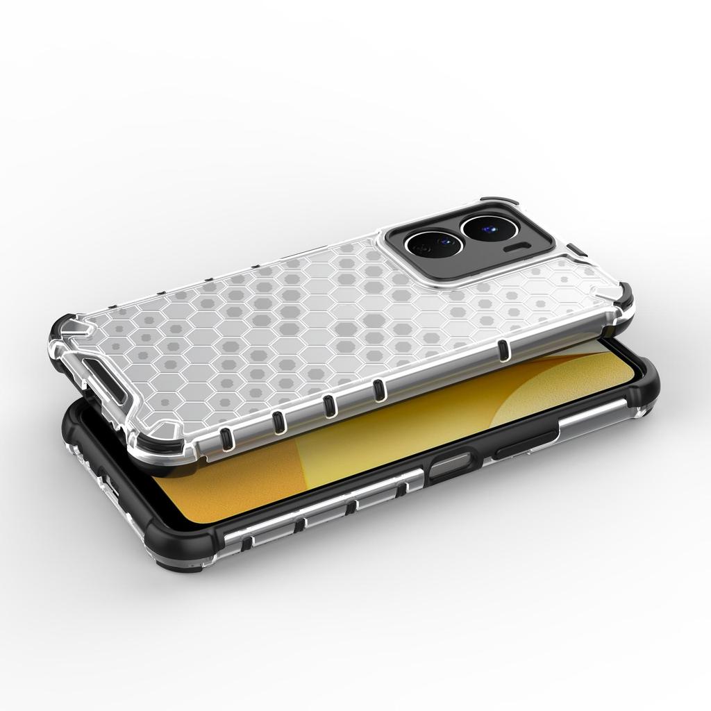 Vivo Y16 4G Honeycomb Drop-Proof Phone Case, Four-Corner Protection