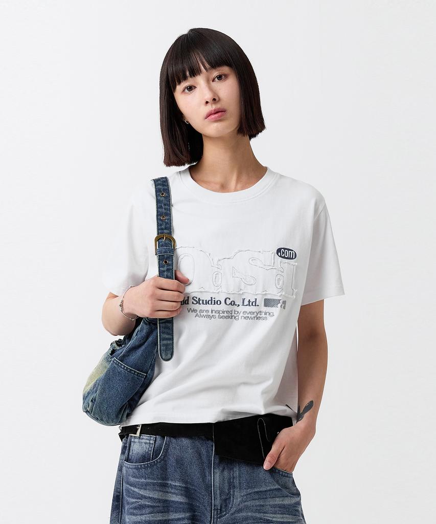 ODDSTUDIO Odsd Pigment Damaged T-Shirt - White