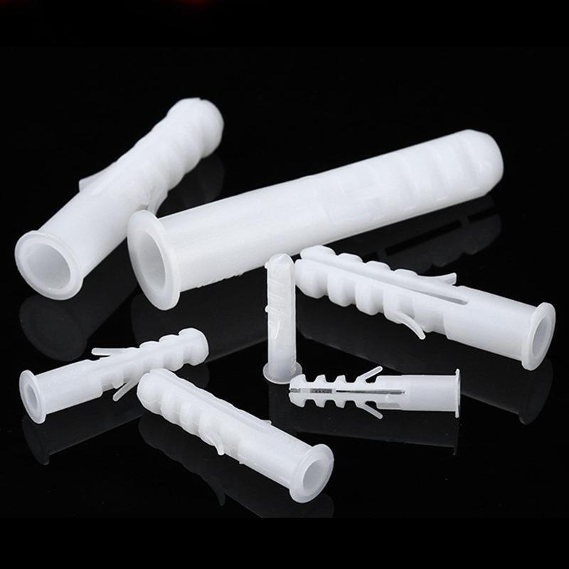 Small Yellow Fish Plastic Expansion Tube & White Nylon Plug Set (6/8/10/12mm) with Green & Gray Screw Expansion Tubes White 5mm*25 (single)