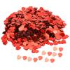 3000Pcs HeartShaped Confetti Wedding Valentine s Day Sequins Sprinkle Part Decoration Supplies(Red )