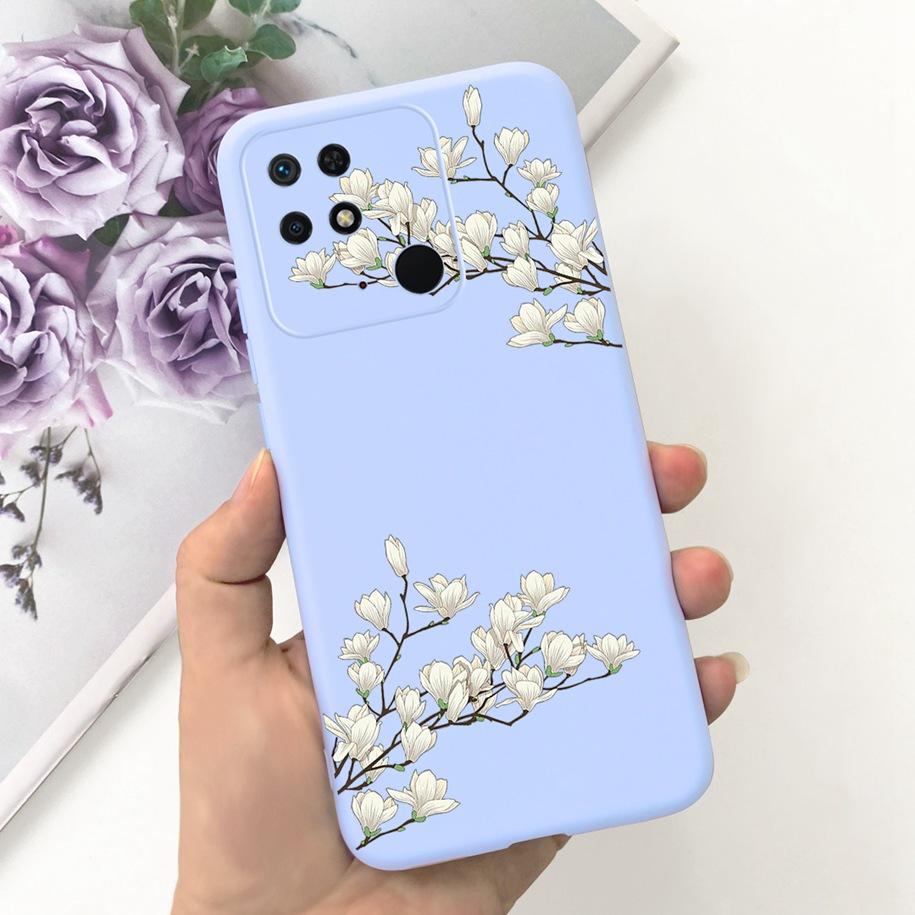 For Redmi 10C Case For Xiaomi Redmi 10 Power Cover Fashion Flower Slim Soft Silicone Phone Cases For Xiaomi Redmi 10C 10 C Funda
