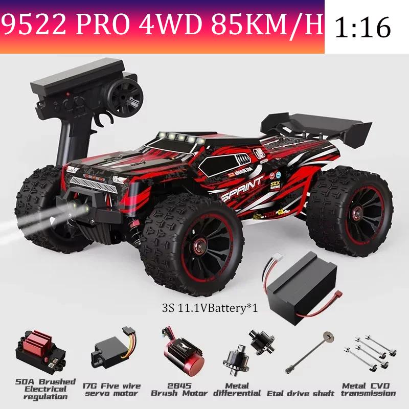 SCY9522PRO Super Brushless Motor Remote Control Car 85 km/h or 50 km/h High-Speed 4WD 1:16 Scale Model Racing Car Boy Toy Gift