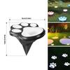 Solar Solar Cat-claw Lamp Outdoor Waterproof LED Pathway Markers for Garden Patio Lawn Camping Creative Animal Paw Decor Automatic Night Light