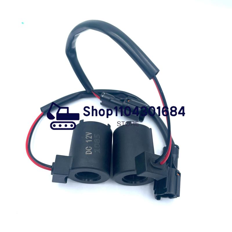 For Yanmar VIO Solenoid Valve Coil 12V   Accessories 16mm 38mm Excavator
