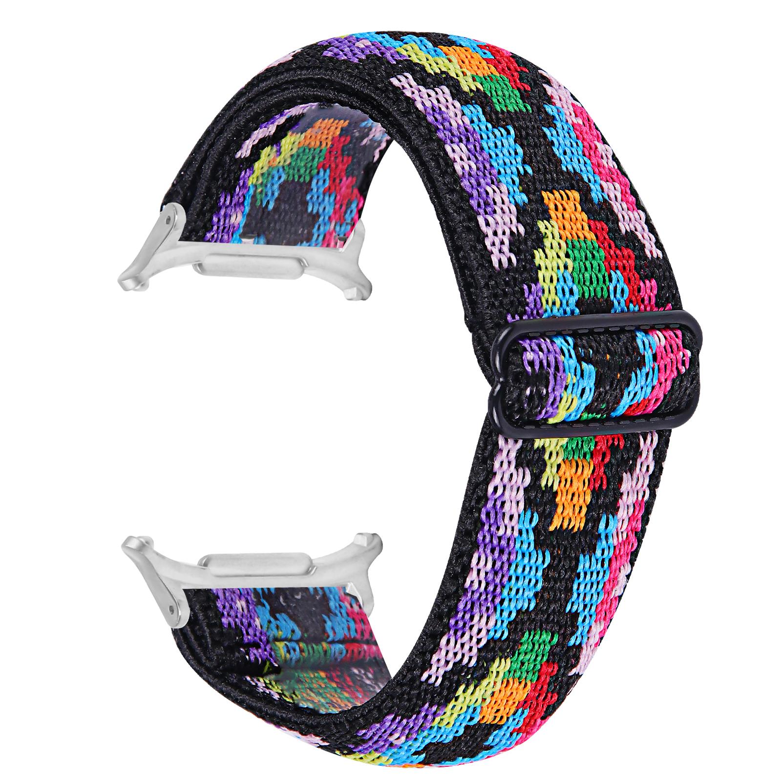 

Pattern Design Band with Black Connector for Samsung Galaxy Watch Ultra (2025) 47mm Elastic Watch Strap I