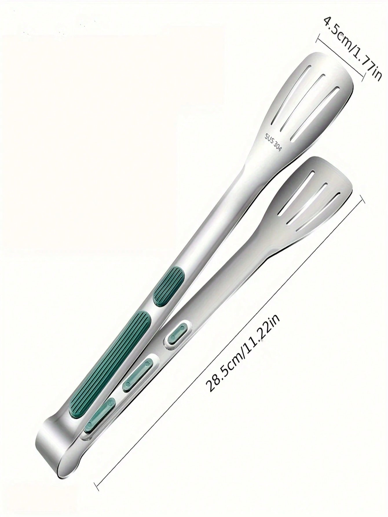 

Кухонные щипцы для приготовления пищи из нержавеющей стали с термостойкими силиконовыми накладками для продуктов, служащие щипцами для тарелок, доступны в среднем и серебряный