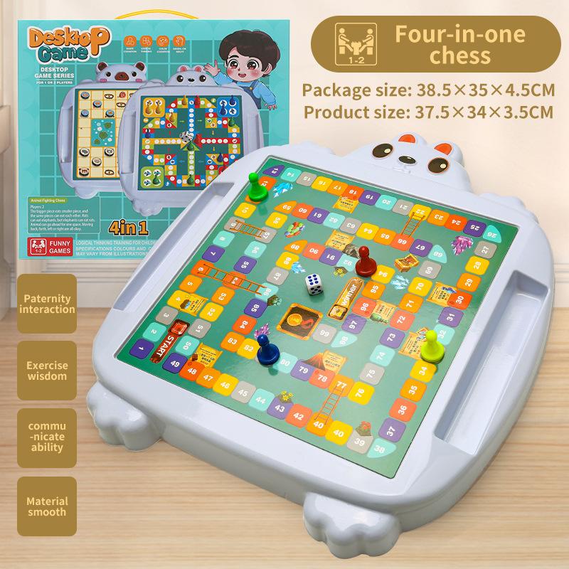 Snake Chess, Flying Chess, Beast Chess, Adventure Chess, Games, Multi-Functional Chess, Children'S Educational Toys For Primary School Students