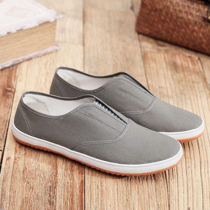 plate shoes labor cloth shoes one pedal lazy shoes canvas beef tendon sole liberation shoes labor shoes 38