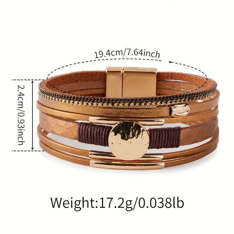 Vintage Bohemian Multi Layer Bracelet | Handmade with Gold Accents, Women's Wristbands Exude A Fashionable Feel, Perfect for Casual Wear