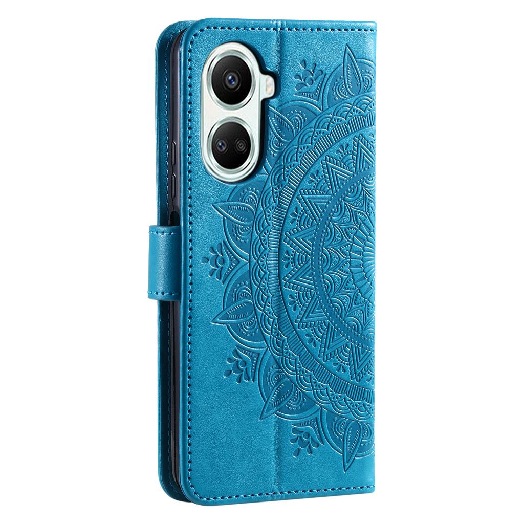For Xiaomi Poco X7 Pro 5G Stand Case Imprinted Totem PU Leather Wallet Phone Cover