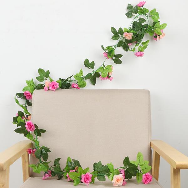 Artificial Rose Garland for Wall Hanging and Indoor Decor