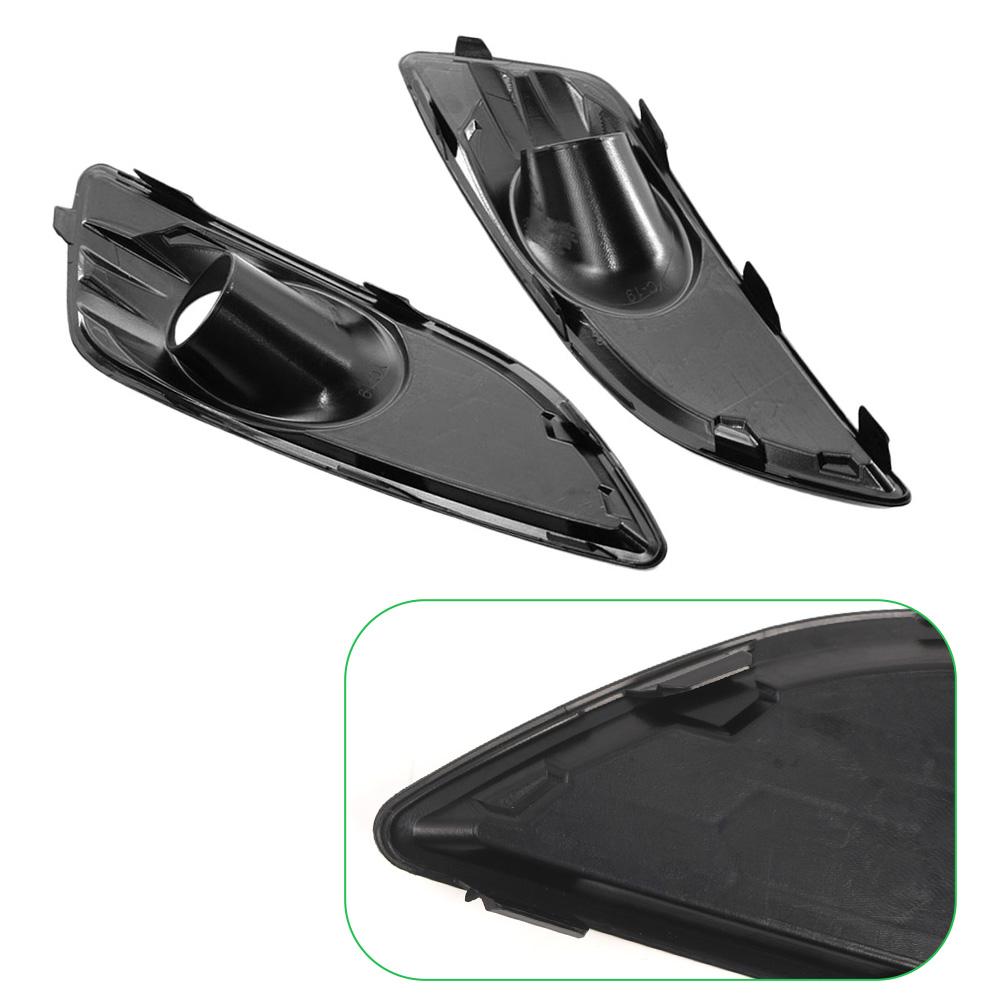 2Pcs Car Front Bumper Cover Frame Lower Honeycomb Fog Lamp Grille Grill for Ford Fiesta 2013 2014 2015 2016 2017 D2BZ15266CB