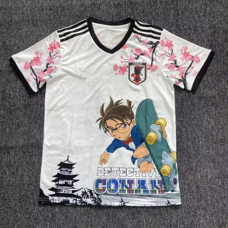 Kurzärmeliges Fußballtrikot inspiriert von der japanischen Nationalmannschaft Anime-Kollaboration Dragon Ball One Piece Naruto