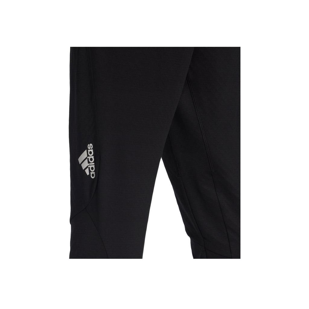 adidas Solid Color Logo Print Fitness Sports Long Pants Men Bottoms Black HL8771