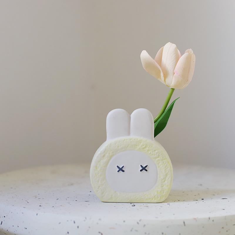 Cute Cartoon Creative Ceramic Oblique Insert Pen Holder Desktop Storage Organizer