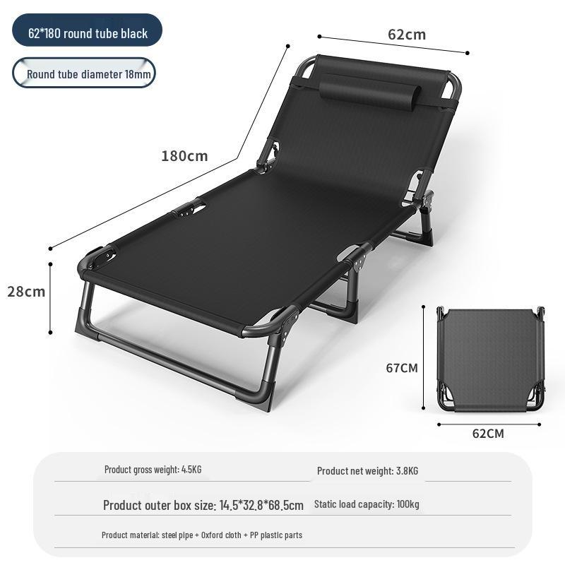 Portable Multifunctional Foldable Nap Bed for Office, Home, and Camping