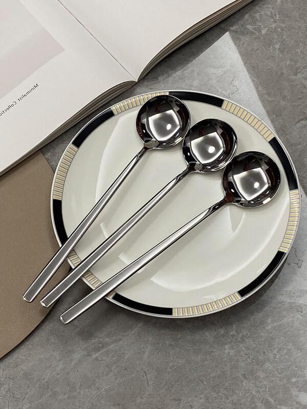 Premium 304 Stainless Steel Round Spoon