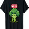 Trauriger Brokkoli mag nichts Kawaii Gemüse Humor T-Shirt