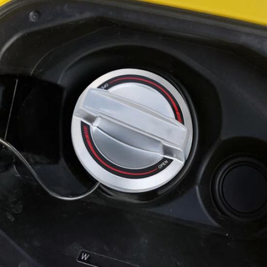 Silver Aluminum Alloy Fuel Tank Cap Replace Trim For Benz A B C E AMG W177 W205