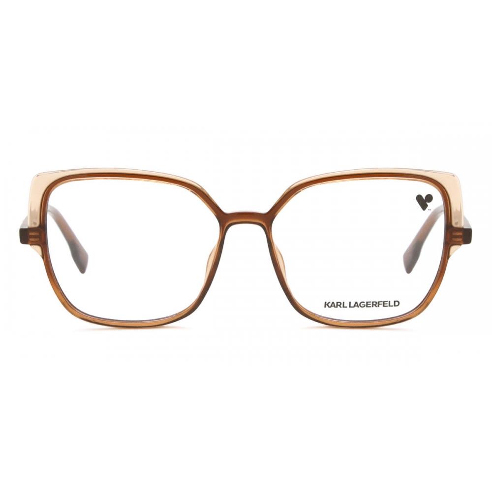 

Karl Lagerfeld Kl 6096 246 Women Eyeglasses Transp Light Brown/55
