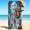 1Pc Nightmare Before Christmas Beach Towel, Quick Dry, Multi-Use for Beach Pool Gym Yoga Home Travel, Christmas, Halloween, Xmas Gift S453