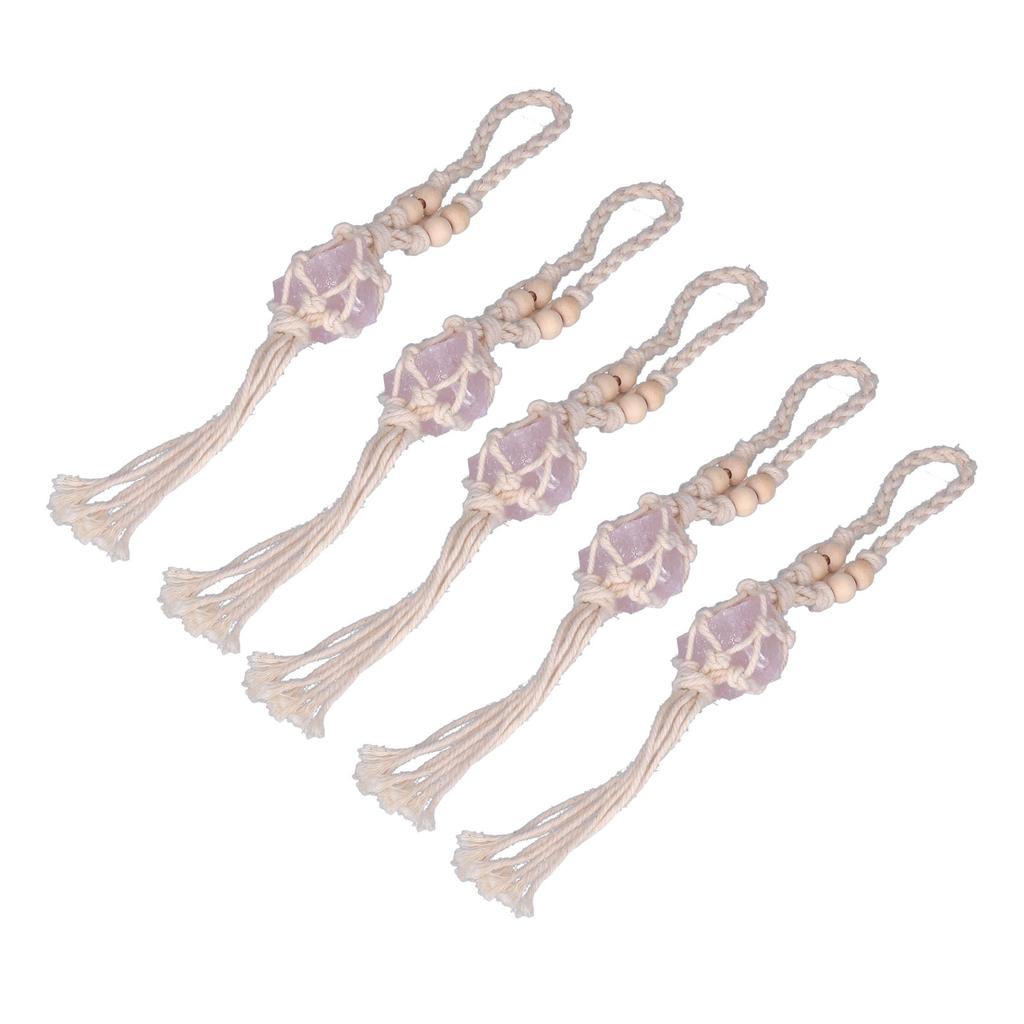 5 szt. Sznurek do naszyjnika Pusty uchwyt na kamień Sznurek zamienny Regulowany Sznurek do wisiorka z kryształu kwarcu do tworzenia biżuterii DIY