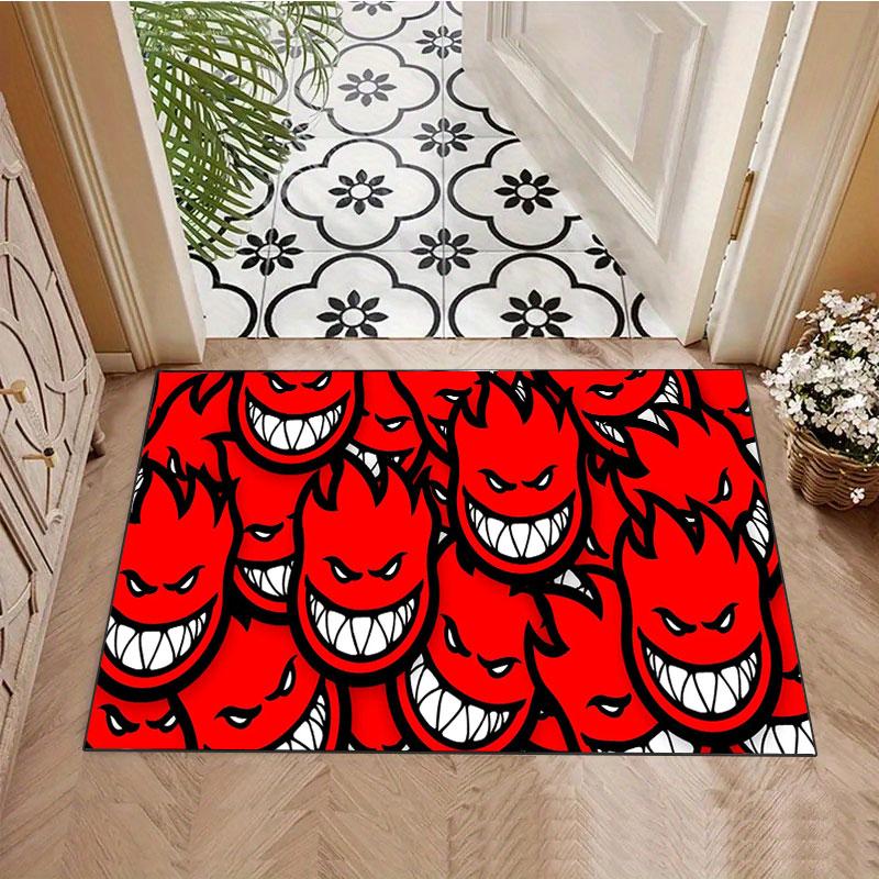 Spitfire "Little Fire Man" Logo Rug, Suitable for Living Room, Bedroom, Game Room, Computer Room and Home Décor.