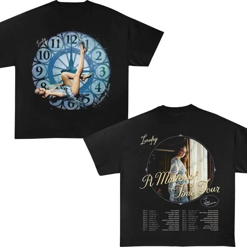 2 Sides Laufey Announces A Matter of Time Tour Black S-5XL T-shirt HRL900 XL
