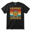 ADHD&D Würfel für Konzentration D20 T-Shirt, Retro Tabletop Rollenspiel Gamer Shirt