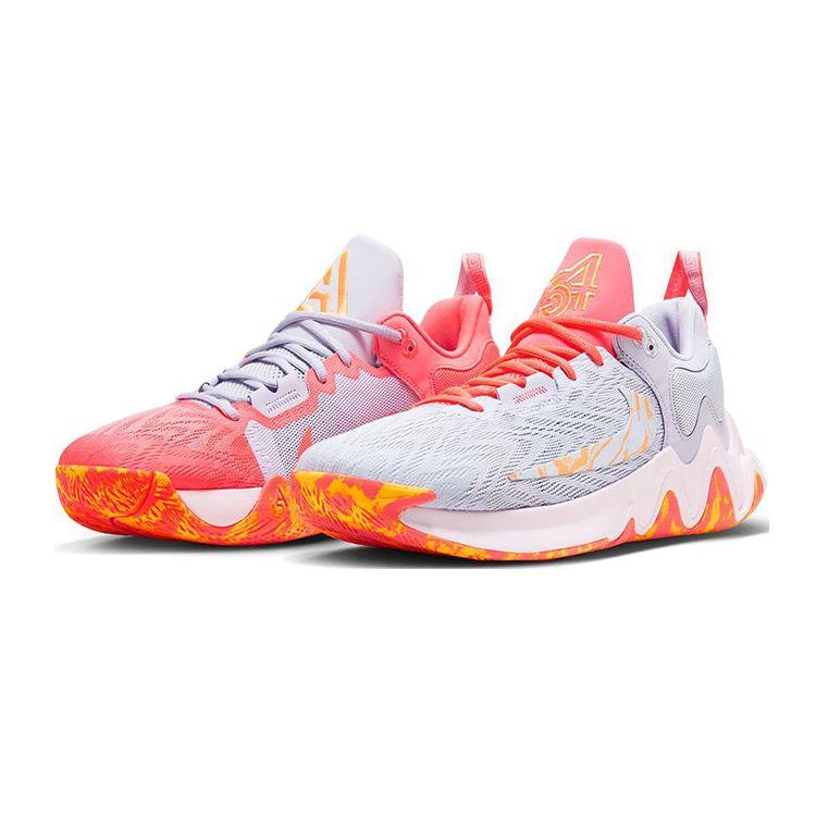 Nike Giannis Immortality 2 GS Hot Punch Nesúrodé Detské Tenisky Viacfarebné Ružová-Pena Laserovo-Oranžová DQ1943-600